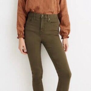Madewell Women’s 10” High Rise Skinny Green Jeans | 26